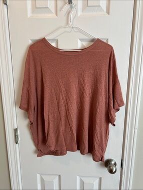 Old Navy Rust Cropped Dolman Sleeve Top